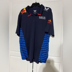 Red Bull Racing Men's Navy Polo Shirt